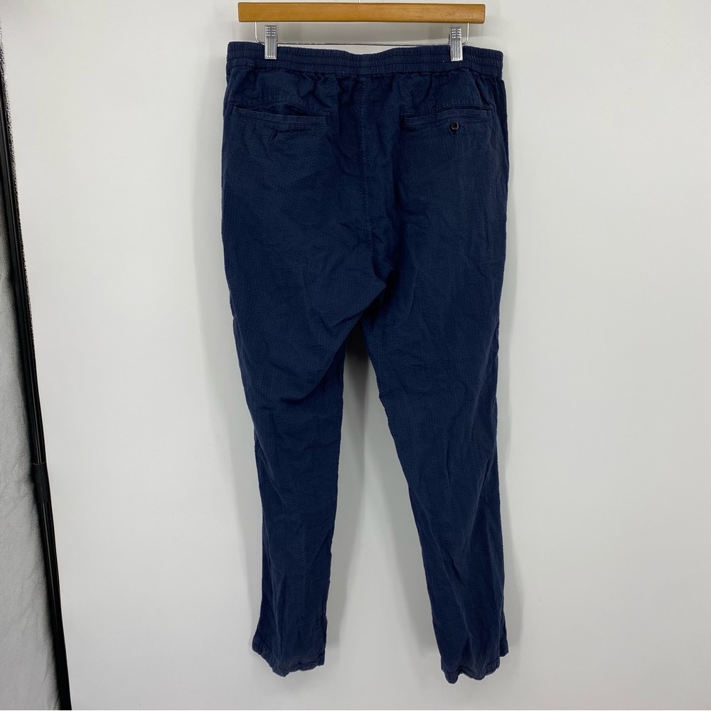 Outerknown Blue Linen Blend Pants Large - image 3